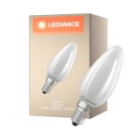Ledvance LED Classic E14 Candle Filament Frosted 3.8W 806lm - 827 Extra Warm White | Replaces 60W