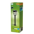 Philips Solar Radii Pedestal lamp Metal Black 1.3W 250lm - 830 Warm White | IP44 - Light Sensor